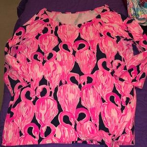 Lilly Pulitzer Large 3/4 Sleeve Cotton Top